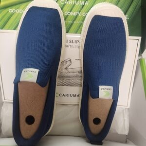 Cariuma Blue Eco-Friendly Slip-Ons Unisex